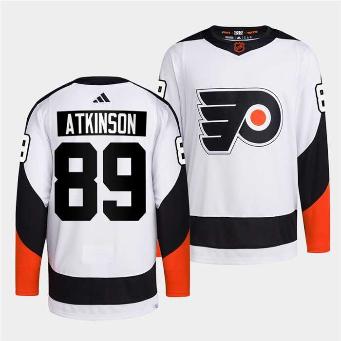 Men's Philadelphia Flyers #89 Cam Atkinson White 2022 Reverse Retro Stitched Jersey Dzhi,We sell and wholesale Men's Philadelphia Flyers #89 Cam Atkinson White 2022 Reverse Retro Stitched Jersey Dzhi on line form chian!